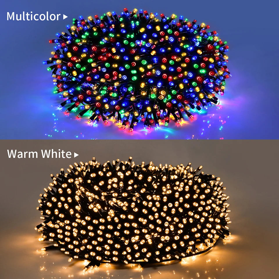 10-100M Waterproof LED String Lights - Outdoor Holiday & Party Decor