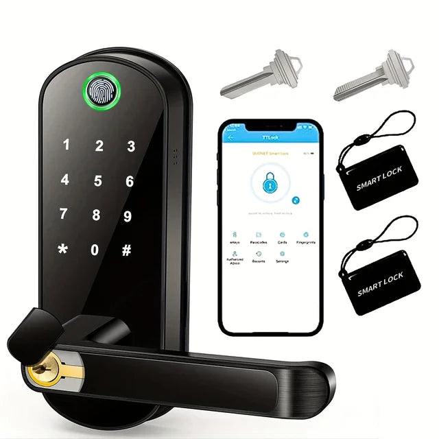 Smart Fingerprint Door Lock App Remote Control Keyless