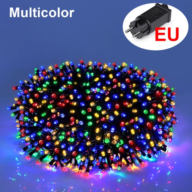 10-100M Waterproof LED String Lights - Outdoor Holiday & Party Decor