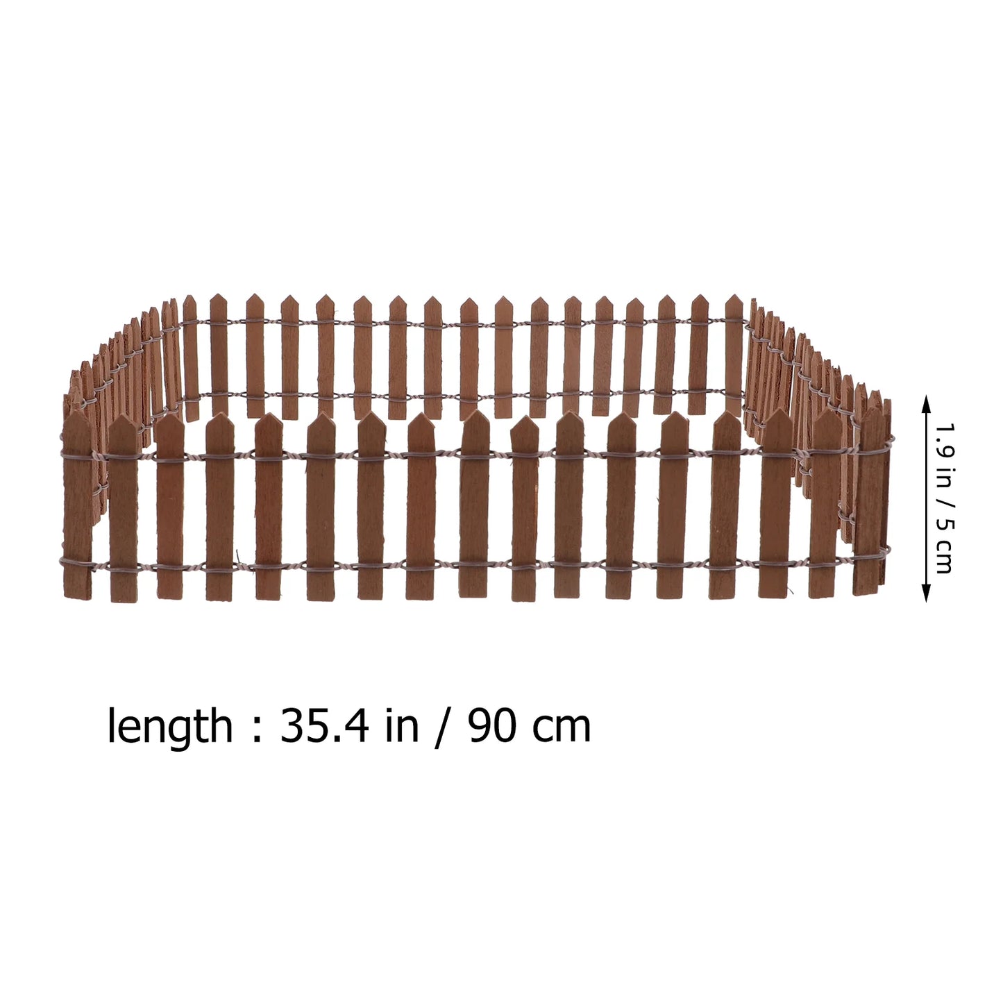 Fence Garden Barrier Iron Wooden Plastic Exterior Grating for Flower Beds Outdoor