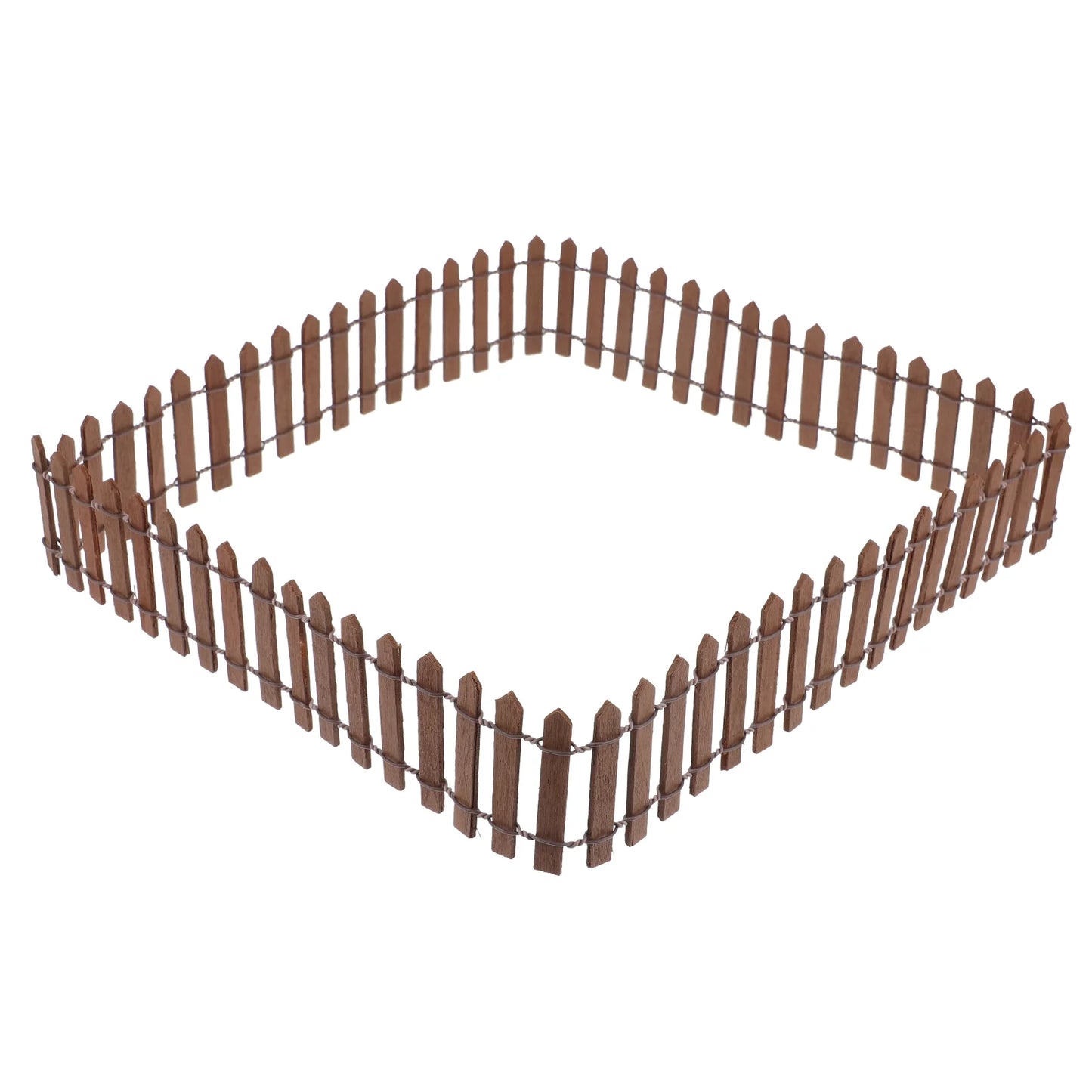 Fence Garden Barrier Iron Wooden Plastic Exterior Grating for Flower Beds Outdoor