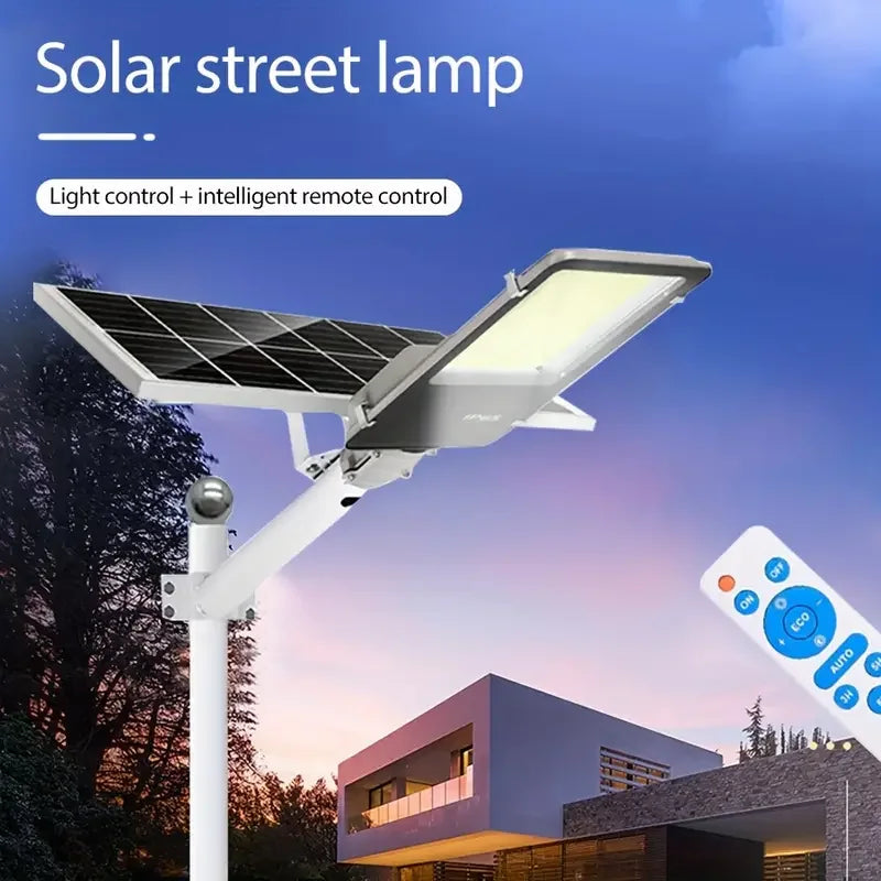 200W Powerful Solar Light Outdoor Solar Street Light 6000mah Waterproof Automatic Dusk to Dawn Street Light For Garage Garden