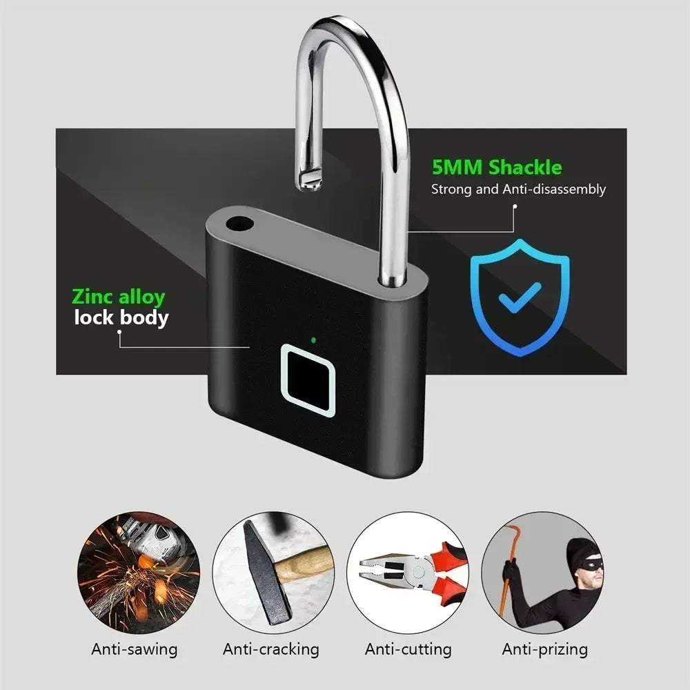 Keyless Smart USB Charging Fingerprint