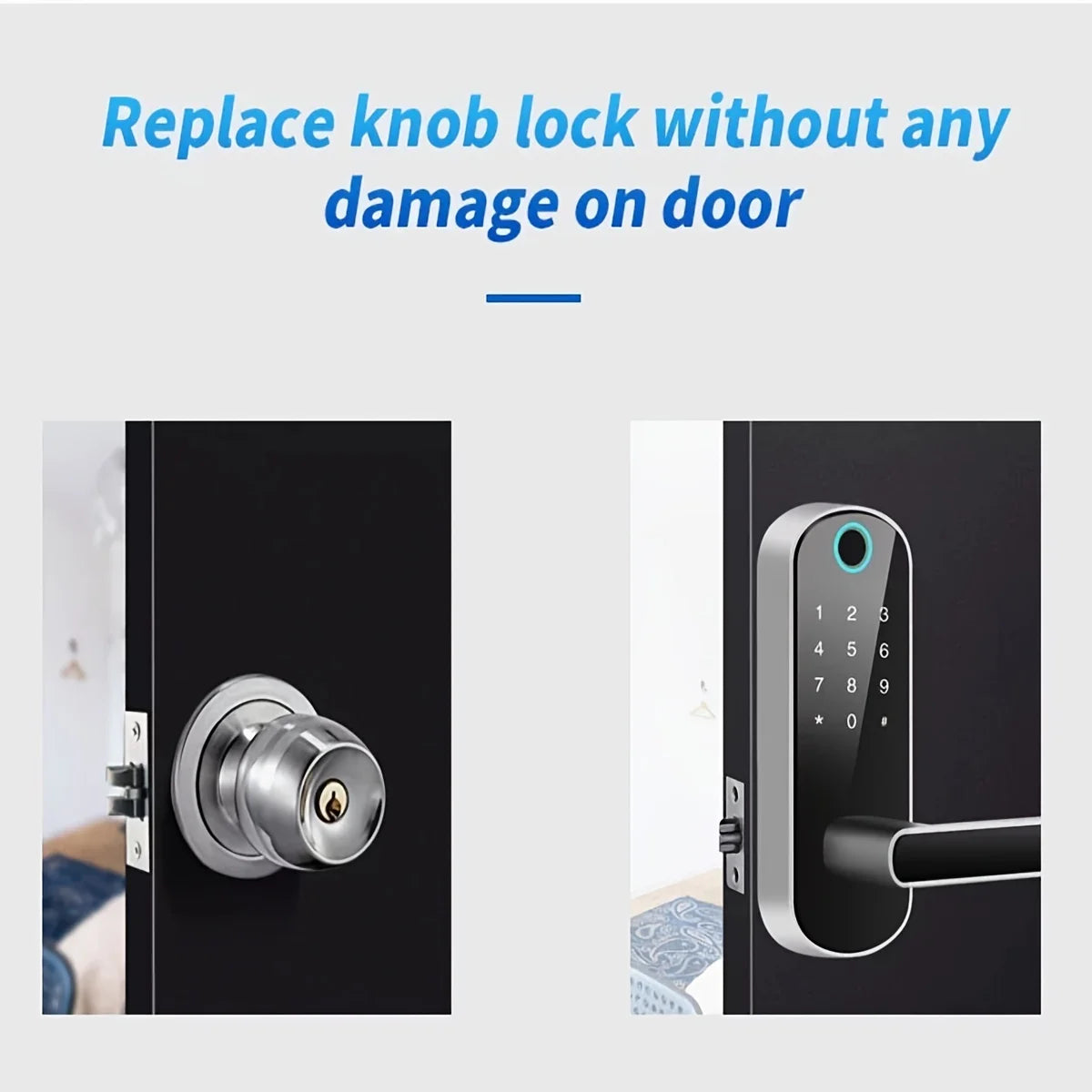 Smart Fingerprint Door Lock App Remote Control Keyless