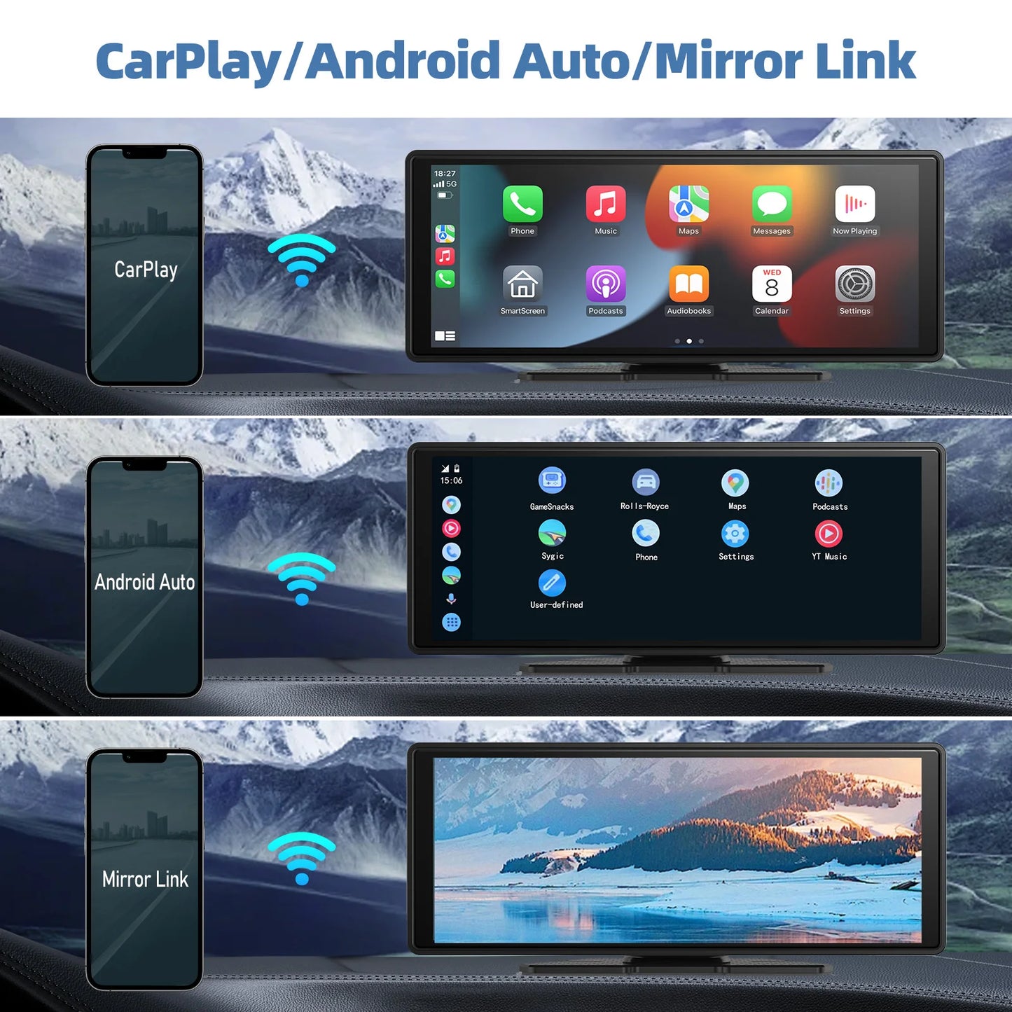 Universal Portable Carplay for Car Screen