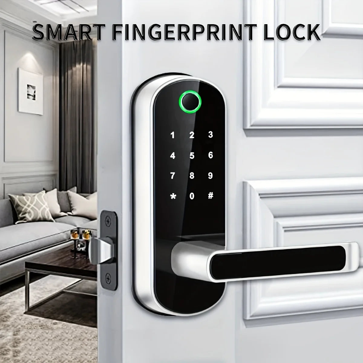 Smart Fingerprint Door Lock App Remote Control Keyless