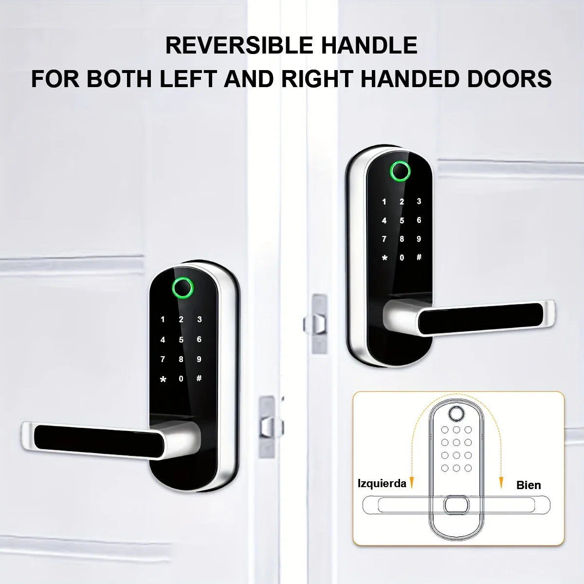 Smart Fingerprint Door Lock App Remote Control Keyless