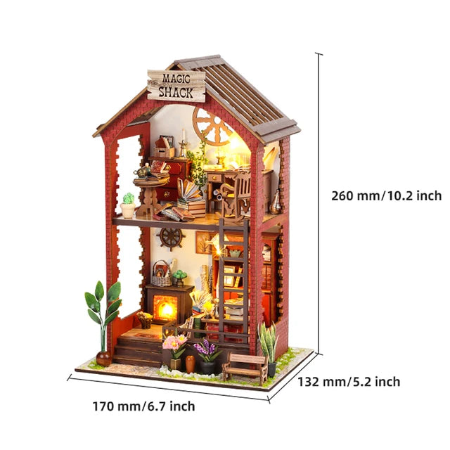 DIY Book Nook Insert Kits Wooden Doll House Building