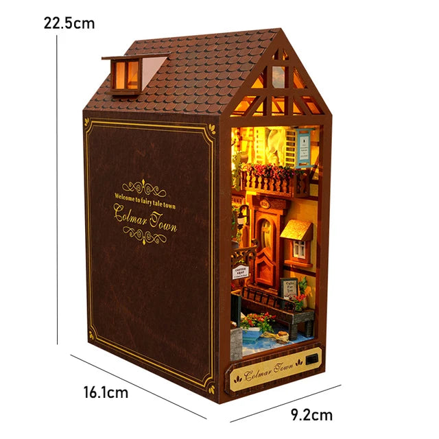 DIY Book Nook Insert Kits Wooden Doll House Building