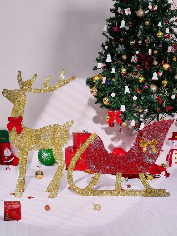 Outdoor Christmas Deer Family Decorations