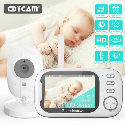 New 3.5 inch Wireless Video Baby Monitor Night